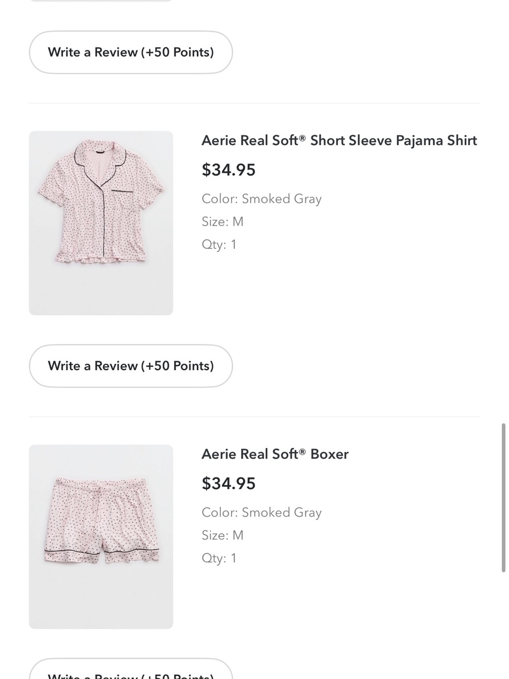 Aerie PJ Heart Set